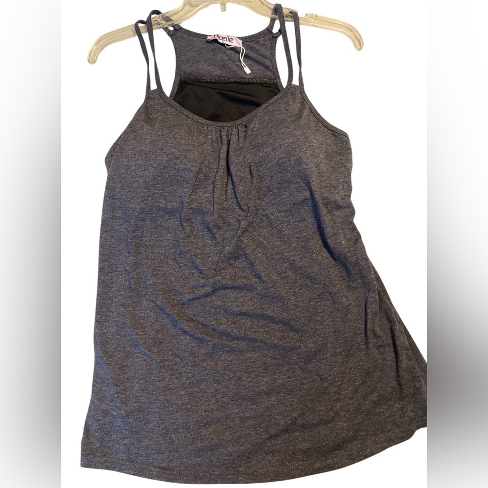 Women's Gray Sleeveless Top